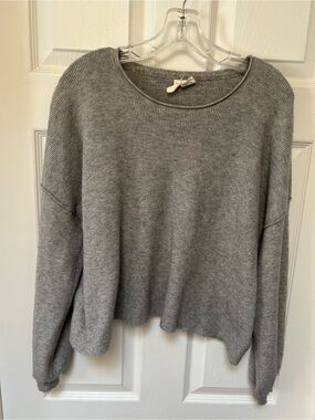 Sky and Sparrow Soft Gray Crewneck Sweater
